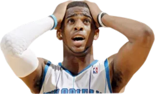 😫 261c8cfe Chris Paul баскетбол, спортсмен, спорт, разочарование whatsapp sticker