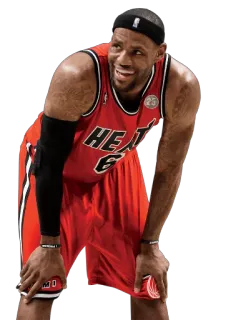 😅 ce710422 LeBron James баскетбол, спортсмен, нба, леброн, хит whatsapp sticker