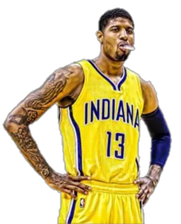 ☹ d90d4799 Paul George Баскетбол, Спортсмен, Спорт, НБА, Индиана Пэйсерс whatsapp sticker