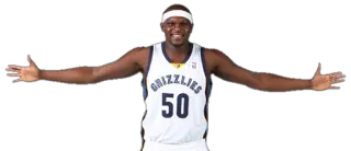 😎 e95c3af9 Zach Randolph баскетбол, игрок, гриззлис, спорт, спортсмен whatsapp sticker