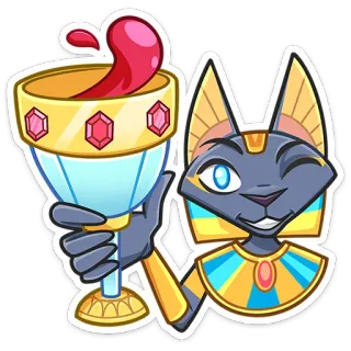 🍷 d1fdcf18 Anubis Anubi, Dio egizio, Cartone animato, Divinità, Bevanda, Mitologia, Egitto telegram sticker