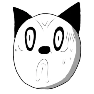 😠 bfd5b172 충격, 놀람, 만화, 동물, 고양이, 감정 telegram sticker