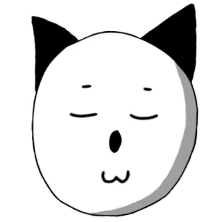 😌 f6391da3 고양이, 동물, 스티커, 귀여운, 미니멀, 만화, 일러스트, 웃긴 telegram sticker