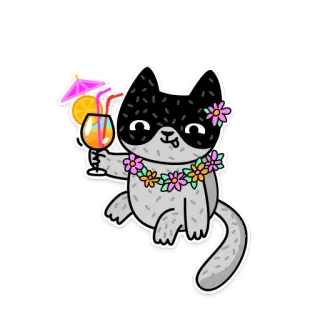 BatCat_@aniwhart telegram stickers