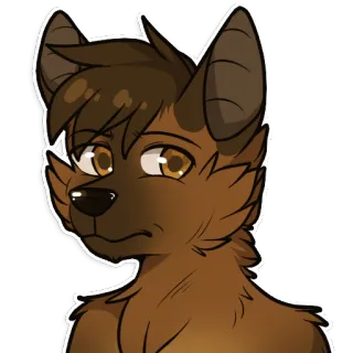 🙁 19b09bf8 Furry, Antropomórfico, Animal, Perro, Canino, Dibujo animado, Personaje whatsapp sticker