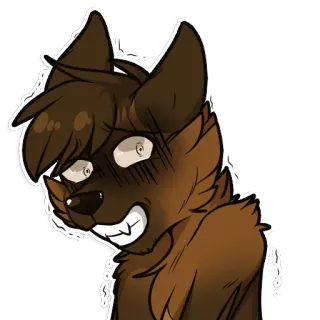 😱 bded5efd Antro, Animal, Perro, Dibujos animados, Retrato whatsapp sticker