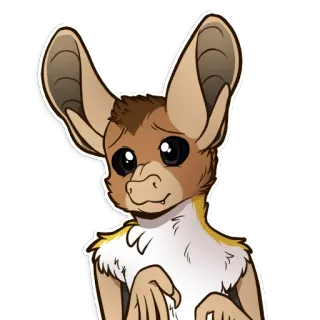 😟 c2345165 murciélago, animal, lindo, peludo, mamífero, dibujos animados whatsapp sticker