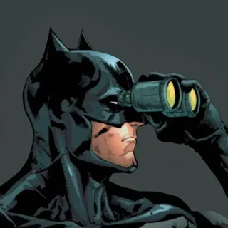 🔎 aad87a35 Batman Batman, DC Comics, Superhero, Binoculars, Detective telegram sticker