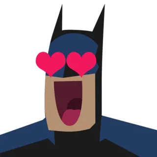 😍 db8bc83d Batman Batman, Stripboek, Superheld, Cartoon, Harten, Liefde, Affectie whatsapp sticker