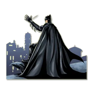 👋 76109e72 Batman супергерой, темный рыцарь, Готэм, комикс, линчеватель whatsapp sticker