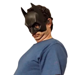 😶 4f043172 Batman 蝙蝠侠, 超级英雄, 面具, 角色扮演, 男人 whatsapp sticker