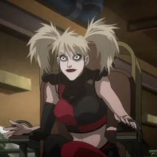 💉 5a0a1a71 Harley Quinn Harley Quinn, DC Comics, Bösewicht, Cartoon, Comicfigur, Verrückt, Weibliche Figur telegram sticker