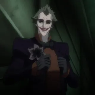 💉 e4c3741e Joker Joker, DC Comics, Bösewicht, Clown, Gotham, Batman, Comicfigur, Zeichentrick telegram sticker