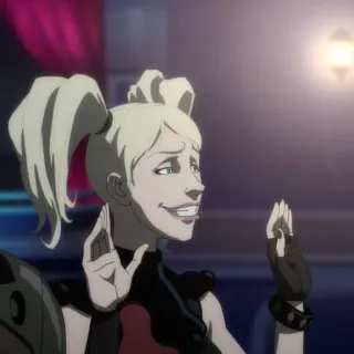 💉 e9980b88 Harley Quinn Harley Quinn, DC Comics, Bösewicht, Cartoon, Charakter telegram sticker