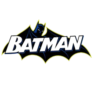 📹 9d2cf946 Batman BATMAN batman, dc comics, super-herói, quadrinhos, adesivo, logo telegram sticker