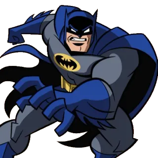😂 dd18d4e8 Batman Batman, DC Comics, super-herói, desenho animado, personagem de banda desenhada telegram sticker