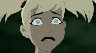 😭 27686983 Harley Quinn DC Comics, Kreskówka, Smutny, Blondynka, Kobieta telegram sticker