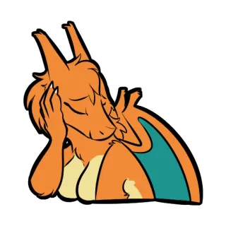 😊 83887fc4 Charizard Pokemon pokemon, charizard, anime, kartun, imut, naga telegram sticker
