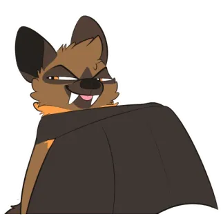 🦇 940fe1ff bat, furry, animal, cute telegram sticker
