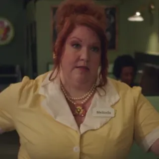 🎋 5f6358bb Melinda ป้ายชื่อ, พนักงานเสิร์ฟ, เมลินดา telegram sticker