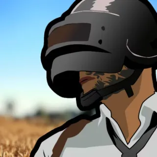 💎 965fe744 PUBG PUBG, casque, jeu, personnage telegram sticker