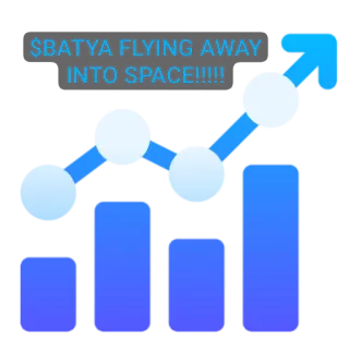 🍽 97572313 $BATYA FLYING AWAY INTO SPACE!!!!! cripto, azione, finanza, soldi, crescita, investimento telegram sticker