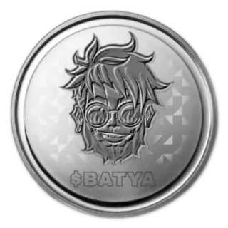 🪙 ca37b1b1 $BATYA Criptovaluta, Moneta, Valuta digitale, Denaro, Finanza, Blockchain telegram sticker