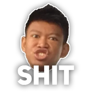 😱 ec51cdc4 SHIT 罵り言葉, 攻撃的, テキスト telegram sticker