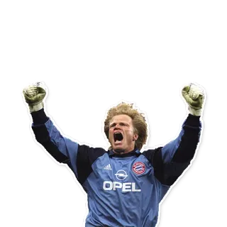 😆 8046dc4a piłka nożna, bramkarz, celebracja, sportowiec, sport telegram sticker