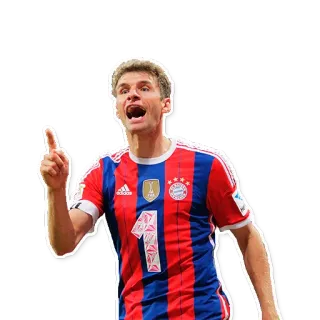 👆 bd1e1277 Thomas Muller piłka nożna, sportowiec, piłka nożna, zawodnik, sport telegram sticker