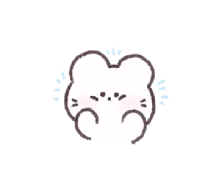 🦟 403092b6 animal, lindo, kawaii, ratón, pegatina, dibujo animado telegram sticker