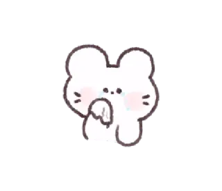 🐜 4b2ef074 ratón, lindo, dibujos animados, triste, llorando, animal, emoji telegram sticker