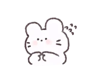 🐜 d720cb63 pegatina, conejo, lindo, animal, dibujos animados telegram sticker