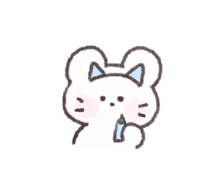 🐜 deafa16c mono, dibujos animados, animal, kawaii, ratón telegram sticker