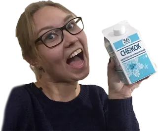 😃 360cd01f Снежок
напиток кисломолочный 2,5% Getränk, Schneeball, Russisch, Milch, Milchprodukt, Milchprodukte, Essen telegram sticker