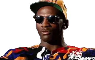 😎 d29de717 Michael Jordan 迈克尔·乔丹, 太阳镜, 篮球, 运动员 telegram sticker