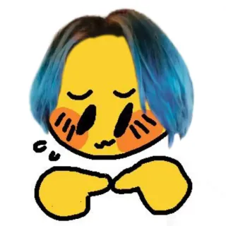 🫐 c21492c7 cu emoji, cute, kawaii, internet meme telegram sticker