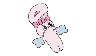 🌟 4202a1bc Cartoon, Tier, Elefant, Süß, Schleife, Verspielt, Illustration telegram sticker