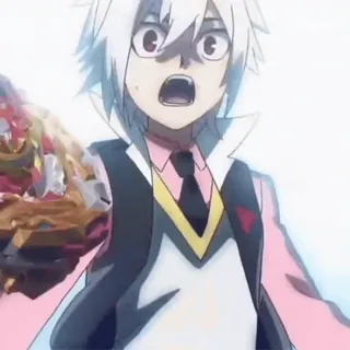 😱 0077c263 Shu Kurenai Beyblade Burst 动漫, 爆旋陀螺, 红愁, 卡通 telegram sticker