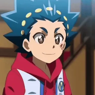 ☀️ 05c39edb Valt Aoi Beyblade Burst 动漫, 卡通, 男孩, 角色, 苍井跃, 爆旋陀螺 击爆世代 telegram sticker