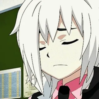 😢 c0e6a7b4 Shu Kurenai Beyblade 动漫, 爆旋陀螺, 红愁, 卡通, 白发 telegram sticker