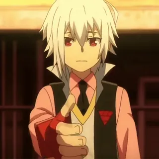 💫 fe3cf486 Shu Kurenai Beyblade Burst 动漫, 角色, 指, 红秀, 爆旋陀螺 击爆世代 telegram sticker