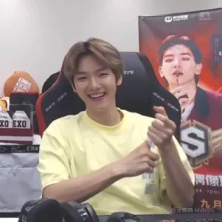 🍯 17824753 EXO kpop, 音乐, exo, 偶像, 微笑, 歌手 telegram sticker