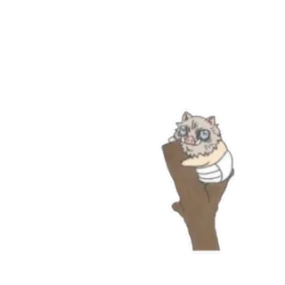 🙁 a2f20f8b Inosuke Hashibira Demon Slayer anime, demon slayer, inosuke, sticker, boar, cute whatsapp sticker