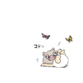 ✨ e964e62f コテン anime, cute, japanese, butterfly, cartoon, illustration whatsapp sticker