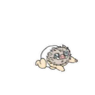 🏃 fc1e6a45 Inosuke Hashibira Demon Slayer anime, demon slayer, inosuke, hashibira, chibi, cute whatsapp sticker