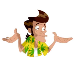 🤷 a224f3ae Ace Ventura Ace Ventura: Pet Detective Karakter, Pertanyaan, Detektif, Angkat bahu, Lucu, Komedi telegram sticker