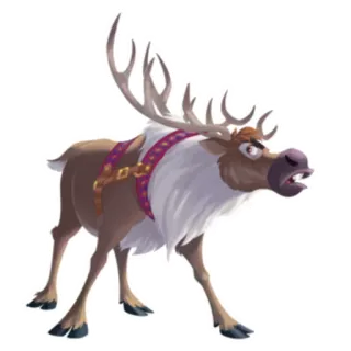 🐮 77f71207 Sven Frozen reindeer, Sven, Frozen, Disney, cartoon, animal telegram sticker