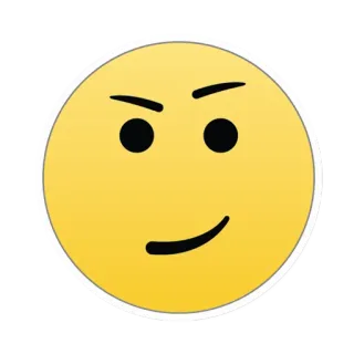 😬 5db997a1 이모지, 얼굴, 능글, 노란색 telegram sticker