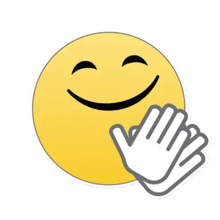 👏 c53a332d 이모지, 스마일리, 박수, 손 telegram sticker